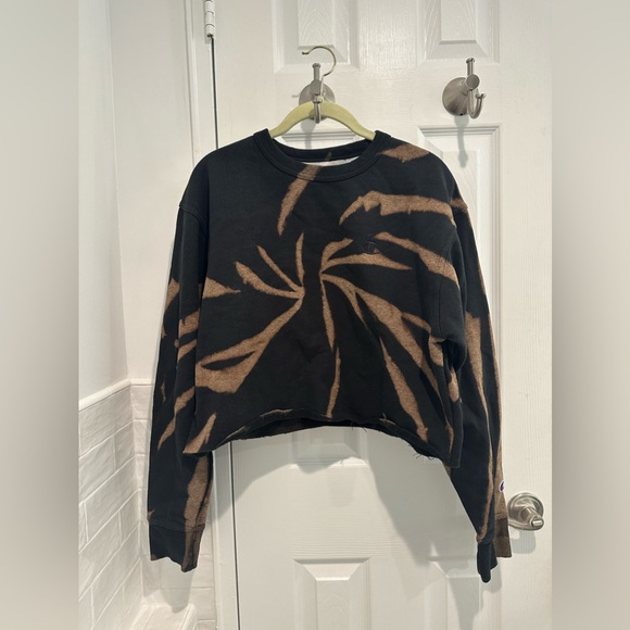 Champion bleach dyed cropped sweatshirt - Picture 2 of 10